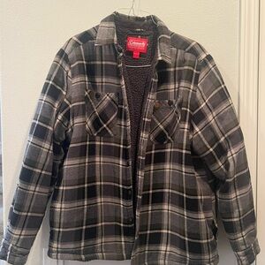 Coleman Black and Gray Plaid Jacket